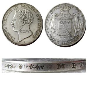 DE05-10GERMAN STATES Craft Saxe-Altenburg Joseph En uppsättning av 1841 1843 1847fg 6pcs AR 2 Thaler Silver Plated Copy Coin Brass OR213L