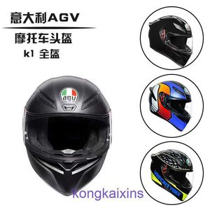 Itália AGV K1K5 Capacete de motocicleta Proteção contra quedas Racing Mist Rider Four Seasons Full para homens e mulheres 25YK