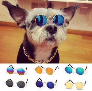 Hundkläder söt retro katt husdjur glasögon kreativ trend leksak solglasögon små hundar och katter po props tillbehör2146226