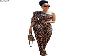 Kobiety Jumpsuits Girl One Sleeve Leopard Print Street Rompers Sexy Night Club Party Bandage One Piece Outfits2876289