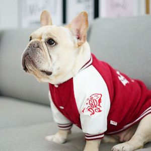 Coletes para cães MPK Coreia Uni Dog Sweater Yonsei Uni Dog Colete Bulldog Francês Colete Bulldog Inglês Vest203p