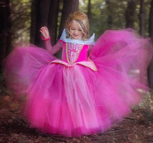 Outono verão vestidos da menina crianças dos desenhos animados princesa trajes de halloween fantasia bola crianças vestido de festa meninas roupas para o natal pa1348418