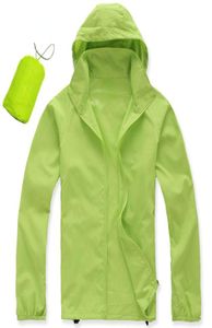 Fashion Casual Women and Mens Waterproof Hoodies Raincoat Jackets Black White Summer Face Outdoor Pink Green Coats SXXXL6709464