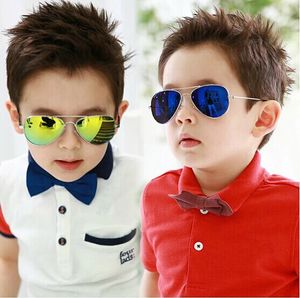 Dressuup Fashion Baby Boys Kids Solglasögon Piolt Style Märkesdesign Barn Solglasögon 100%UV Protection De Sol Gafas 240219