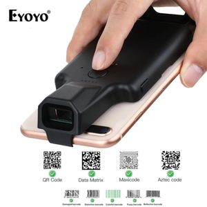 Eyoyo 2D Phone Back Clip Bluetooth Barcode Scanner Portable Reader Data Matrix Code 1D QR Android IOS System 240229