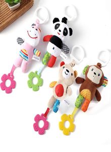 Old Cobbler Baby room decoration Bed bell hanging toys Cute cartoon Panda With teether Animal Wind chimes Crib Rattle Nursery Stor2670682