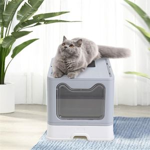 Pet Toilette Padella Anti Splash Gatti Lettiera Gatto Vassoio per cani con paletta Gattino Pulito Toilette Casa Plastica Sabbia Forniture Grooming276I