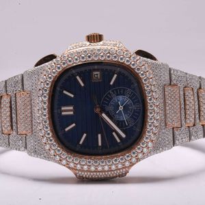 Stainls Steel에서 제작 된이 Moissanite Diamond Watch는 VVS 선명도를 자랑합니다.