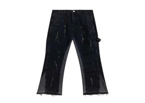 Designer marki mody dżins galeria Dept Atraking Splashing Contrast Wszechstronność Men039s i Women039s Pants Black5628847