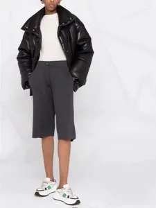 Calças femininas Preço de liberação Mulheres esportes calções de malha cor sólida casual cintura elástica solta