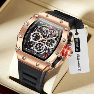 Onola Top Brand Watch Men Luxury Multifunktionell lysande vattentät sportkronografkvartklockor Klockor Relogio 240305