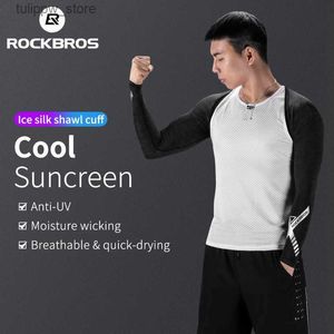 Rękawy ochronne Rockbross Summer Ice Silk anty-UV Safl Mężczyźni Mężczyźni Kobiety Rękawice Rękawice Rękawice Silatballowe Rybowanie na zewnątrz Arm Sports Ogrzewacze 240112 L240312