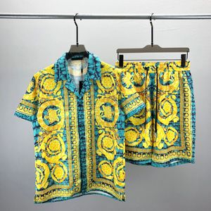 Designer Button Down Printed Shirt Hawaii 2024 Casual Beach Resort Shirt Men's Short Sleeve Dress Hawaiian T-shirt