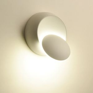 Dekorationssäng sidolamp för sovrum loft sconce ljus justerbar 360 roterbar för modernt heminredning 6w vägg ledande lampor219o