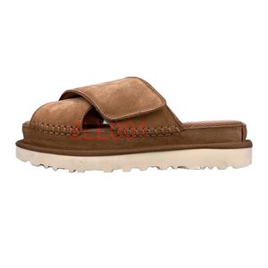 Designer Tasman Sandals 2024 Novos sapatos de plataforma, sola grossa de salto alto, praia ao ar livre, Black Brown Moda Fácil de usar escorregador e chinelos para mulheres