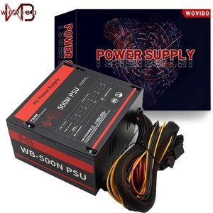 PC Power Supply PSU Rated 500W 110V 220V Bivolt For ATX Computer Case Gaming 120mm Fan 20/24PIN 12V Desktop Source BTC EU Plug 240307