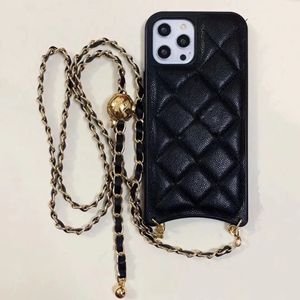 PC013 - PC018 Luxury Classic Fashion Phone Case för iPhone 15 14 Plus 13 Promax 12 11 Por Max X XR XS Max Rhombus Diamond Texture Phone Cover Card Holder Customized Logo Bag