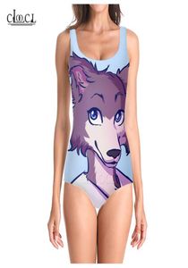 Cloocl Japon Anime Beastars Yaz Mayolar Moda 3d Baskı Kadınlar Kolsuz Seksi Mayo Cosplay Plajı Tek Parça Mayo6605767