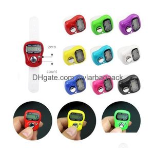 Counters Wholesale Mini Hand Hold Band Tally Counter Lcd Digital Sn Finger Ring Electronic Head Count Tasbeeh Tasbih Boutique Sn6877 D Dhafy