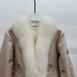 Новинка 2023 года в китайском стиле, женская зимняя короткая пуховая куртка из гусиного меха с вышивкой на пуговицах, новинка 2023 года, 6159