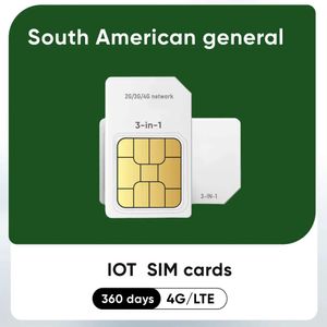 Cartão sim 4g lte 360mb desbloqueado américa do sul para dispositivos iot venda hines rastreadores gps intercomunicadores sem fio uso pos