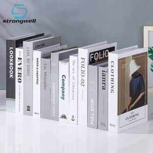 Strongwell Nordic Fake Book Model Modern Minimalist Living Room Simulation Book Props Ornament Home Wall Bookcase Decoration T20072975