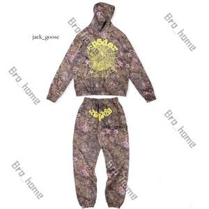 SP5DER MENS HOUDIES 555555 Sweatshirts Y2K Spider Hoodie Men Women Tracksuit Set Real Tree OG Web Tree Print Hoodie and Pants Set 187 747