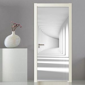 Personalizado po papel de parede moderno simples 3d estéreo abstrato arte espaço murais sala estar quarto porta adesivo pvc decoração t2211l