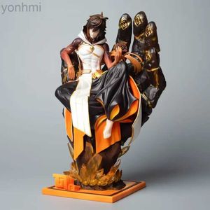 Action Figures Toy 26CM Genshin Impact Figure Zhongli Anime Figure Morax Zhongli Simulazione Gk Statue Collezione di giochi Modello di bambola Regali Giocattoli ldd240312