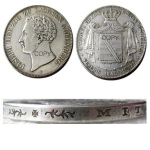 DE05-10GERMAN ESTADOS Artesanato Saxe-Altenburg Joseph Um Conjunto Of1841 1843 1847FG 6 PCS AR 2 Thaler Banhado A Prata Cópia Moeda Latão Or2944