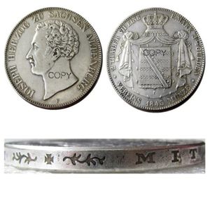 DE05-10GERMAN STATES Craft Saxe-Atenburg Joseph en uppsättning av 1841 1843 1847fg 6pcs AR 2 Thaler Silver Plated Copy Coin Brass OR237G