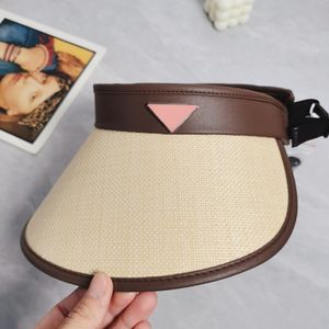 Kaliteli Tasarımcı Güneşlik Şapkası P Erkekler Caps Tasarımcı Sun Visor Kadın Visörleri Moda Şapkaları Boş Top Casquette Beyzbol Kapağı Kadınlar Visörler Unisex