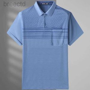 Men's Polos New T-shirt Short Sleeve Polo-Neck Commuter Summer Basic Fashion Casual All-match Pockets Pullovers ldd240312