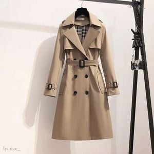 여자 재킷 여성 코트와 가을 중간 길이 트렌치 코트 한국 패션 겨울 옷 벨트 150