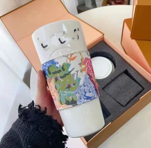 Einfache kreative Lederbezug Keramiktasse Kaffeetasse Thermotransfer Geschenk Bone-China Tassen