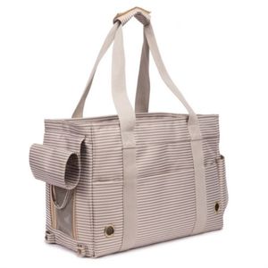 Size40 18 26 cm À Prova D 'Água Nylon Stripe Padrão Net Dog Pet Carregando Bolsa Grande Capacidade portátil Caminhadas Ao Ar Livre Tote Alça B308W