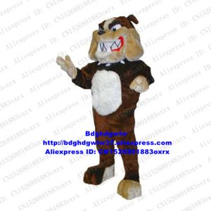 Mascot Costumes Brown Bulldog Pitbull Dog Pit Bull Terrier Pug Mascot Costume Charakter Business Advocacy Etykieta uprzejmości ZX2314