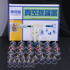 Massager 32 Cans Cup Chinese Vacuum Cupping Set Pull Out Vacuum Apparatus Therapy Relax Massagers Suction Pump Massage Cups Health Care