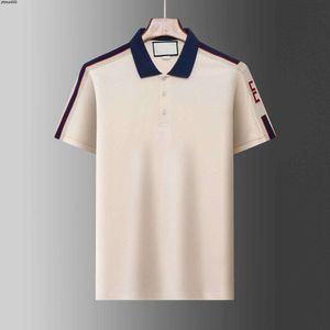 Mens Designer Polo Shirts Luxury Polos Casual t Shirt Snake Bee Letter Print Embroidery Fashion High Street Man Tee