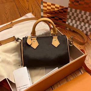 Bolsa de luxo designer saco nono bolsa de couro genuíno bolsa crossbody mini macio couro feminino edição limitada bolsa bolinho ouro