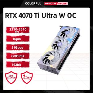 Färgglada GeForce RTX 4070TI Ultra W OC V2-V Grafikkort GDDR6X 192BIT 2505 MHz NVIDIA SPEL VIDEO FÖR DESKTOP-datorer