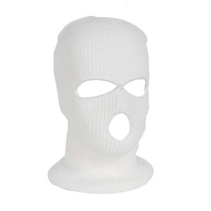 Copricapo invernale caldo per sci e ciclismo da uomo con maschera sportiva per cappello lavorato a maglia a tre fori 150656