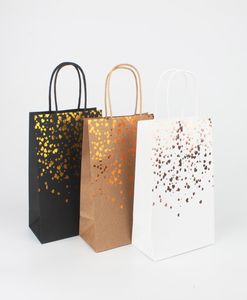 Black Stamping Handbag Wrap Tote Card Bag Fashion Kraft Paper Gift Packaging Green Shopping Bags 191 J27435397