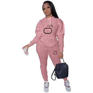 Designer Brand Women Tracksuits Jogging Suits Print 2 Piece Set Hoodies Pants Long Sleeve Sweatscurits 3xl Plus Size Sportswear Leggings outfit Casual Clothes