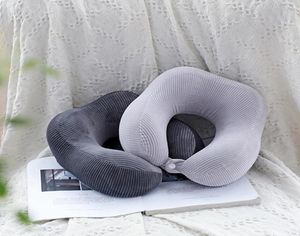 Cushiondecorative Pillow U shaped Soft Memory Neck Cut Aeronautical Solid Solid Car Car Flight Travel Goll Whe