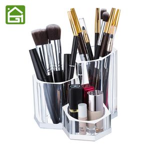 Clear Acrylic Makeup Brush Holder Cosmetic Organizer Box för läppstift Eyeliner Pencil Nagellack Y2001116168559