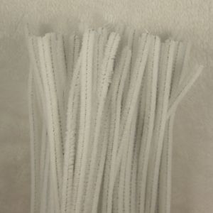 500st White Chenille Craft Stems Pipe Cleaners 12 30cm DIY Art for Children Handgjorda kreativa material342s