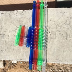 Ultimo kit di maniglie per fumatori in plastica acrilica colorata Portatile innovativo usa e getta Test fai da te Narghilè Shisha Pipa ad acqua Tubi per gorgogliatori Suggerimenti Portasigarette DHL