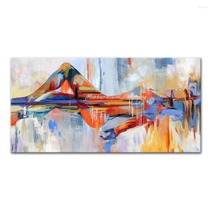 Obrazy Mintura ręcznie robiono ręcznie malowany olej na płótnie The Human Body Mountain Morden Artwork Office Decor Home Wall Stakerze 329p