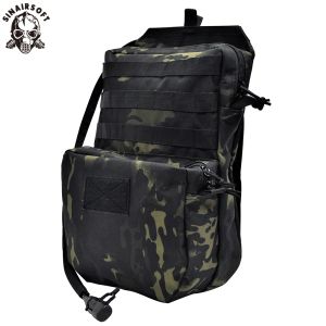 Väskor Taktisk västtillbehör Molle Water Bag Militär armé Assault Combat Ryggsäck EDC Airsoft Hunting Ruck Sock Vest Pouch Equipment